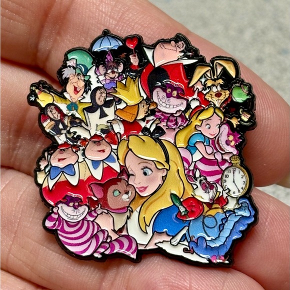 Disney Accessories - Colorful Alice in Wonderland Character Enamel Pin